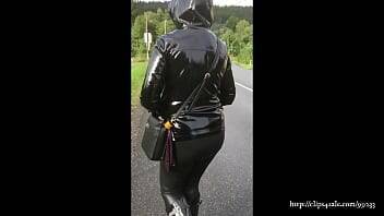 Shiny wife in wellies, part 2 on vidgratis.com