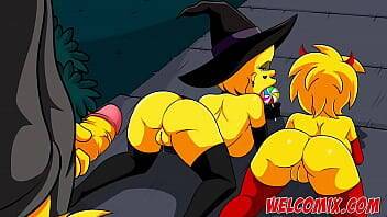 Halloween night with sex - The Simptoons on vidgratis.com