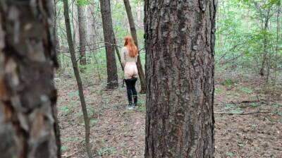 Beautiful chick caught in the woods - Russia on vidgratis.com