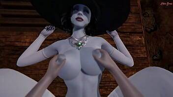 POV fucking the hot vampire milf Lady Dimitrescu in a sex dungeon. Resident Evil Village 3D Hentai. on vidgratis.com