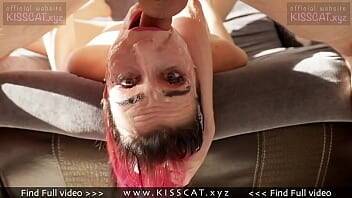 Sloppy Upside Down Throat Fuck | Balls Deep Facefucking - Kiss Cat on vidgratis.com