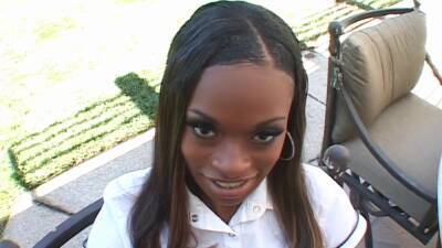 Ebony Schoolgirl Divine Caught Smoking, Must Fuck White Dad on vidgratis.com