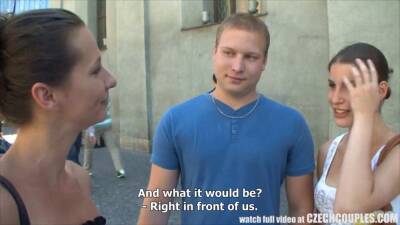 Young Couple Takes Money for Public Foursome - Czech Republic on vidgratis.com