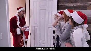 Horny Moms Share Young Stepson on Christmas Party Evening on vidgratis.com