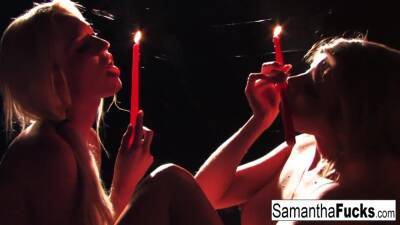 Samantha & Victoria Play With Candle Wax - Victoria white on vidgratis.com