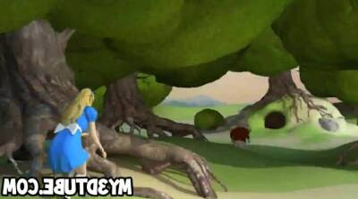 3D cartoon Alice in Wonderland gets licked and fucked on vidgratis.com