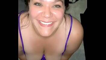 Thick facial for cute busty Latina sillyslutwife on vidgratis.com