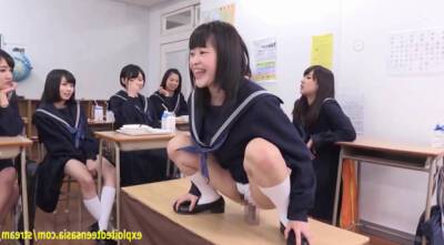 Very sweet Jav schoolgirls ride dicks on desks - Japan on vidgratis.com