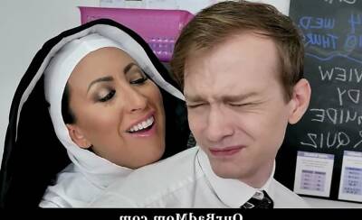 Horny Nun Teacher Fucks Her Students on vidgratis.com