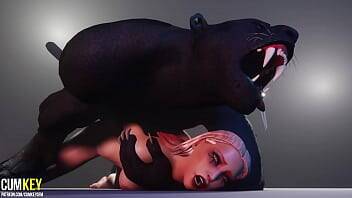 Hot Babe Mates with Furry Monster | Big Cock Monster | 3D Porn Wild Life on vidgratis.com