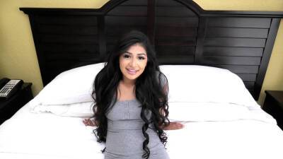 Watch this sexy Latina teen star in her first adult video on vidgratis.com