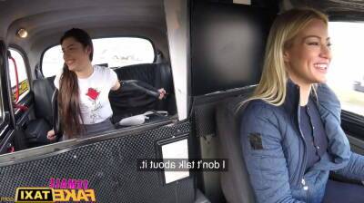 Female Fake Taxi Backseat lesbian orgasm lessons on vidgratis.com