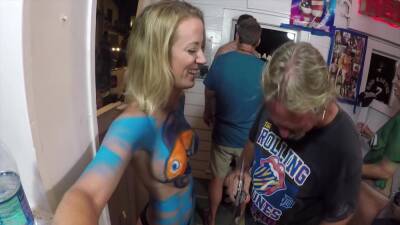 Nude Patreon - 6 November 2018 - Key West Fantasy Fest 2018 Body Pain on vidgratis.com