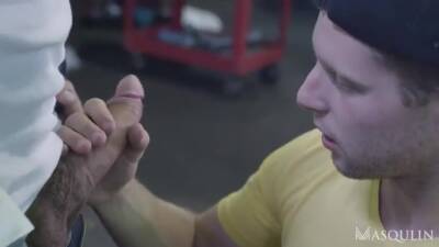 Car Mechanic Fucks Boy at Workshop on vidgratis.com