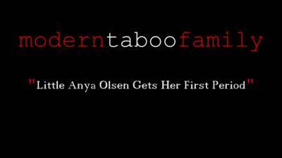 Little anya olsen gets her first period (modern taboo family) on vidgratis.com