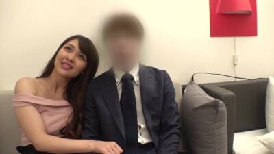 A perverted beautiful wife is disturbed with another stick in front of her husband - Japan on vidgratis.com