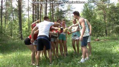 Filthy college sluts turn an outdoor party into wild fuck fest scene 1 on vidgratis.com