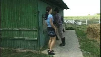 Young girl fucked wildly on the family ranch - Germany on vidgratis.com