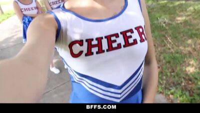 BFFS Cheerleaders Try Out Orgy Fucking on vidgratis.com