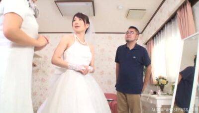 Asian bride filmed on her wedding day fucking the bestman - Japan on vidgratis.com