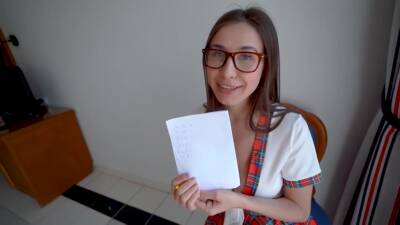 Dick For Lily - Girl Gets Fucked For Homework For The First Time And She Likes It on vidgratis.com