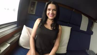 Brunette Beauty Trina Fucks a Stranger in his Cabin Car Jerry and on vidgratis.com