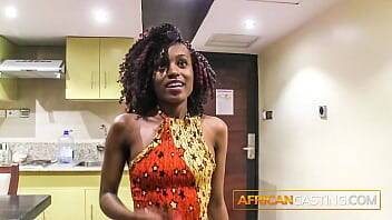 Tanzanian Amateur Ebony Model Casted For a Fake Job on vidgratis.com