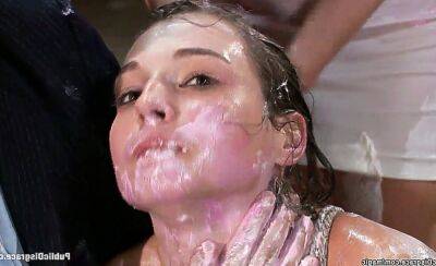 Babe smeared with food in public bdsm on vidgratis.com