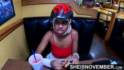 She Give Me Pussy For Buying Her Dinner Shy Black Babe Sheisnovember Fucked POV Doggystyle By BestFriend Black Reality - Msnovember on vidgratis.com