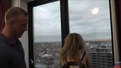 Classy Filth fucked in front of the window for all the city to see on vidgratis.com