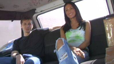 Picked up a college girl, then gets banged out on BangBus on vidgratis.com
