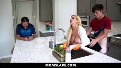 MomSlave.com- Stepson Can Fuck His Hot Stepmom Whenever He Wants - Brooklyn Chase on vidgratis.com