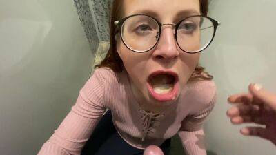 Risky Public Testing Sex Toy In The Store And Cum In Mouth In Public Toilet on vidgratis.com