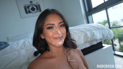 Amazing facial for the young Latina after such excellent home POV on vidgratis.com