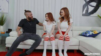 Wild trio once these ginger sluts decide to share the dick on vidgratis.com