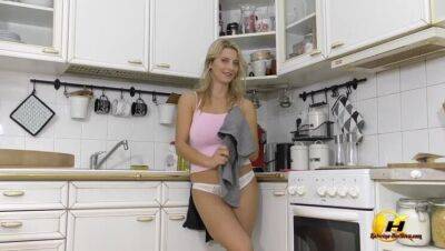 Masturbate with HardCore Toy in Kitchen by Katerina Hartlova on vidgratis.com