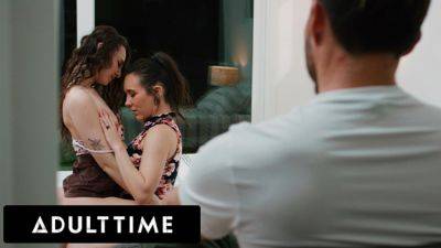 ADULT TIME - Cute Brunette Liz Jordan Scissors With Her BF's Lesbian Boss Sinn Sage To Please Him! - Jordan on vidgratis.com
