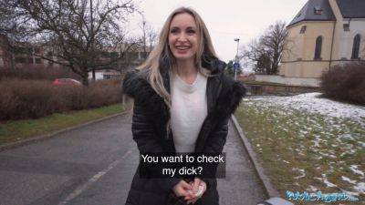 Married blonde bimbo fucks a stranger with a massive fat cock in public - Germany on vidgratis.com