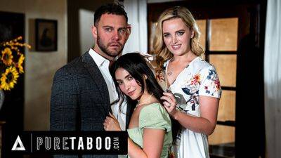 PURE TABOO MILF Charlie Forde Fulfills Husband's Stepdad And Stepdaughter Fantasy With Jane Wilde on vidgratis.com