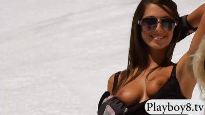 Badass Babes Bmx Riding And Snowboarding While All Nude on vidgratis.com