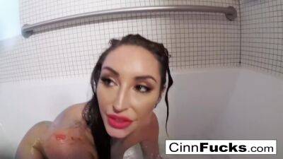 Christiana Cinn - Christiana Glitters Up Her Shower on vidgratis.com