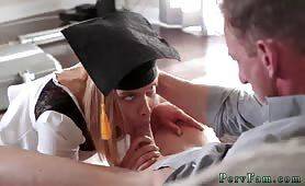 Dad and comrade's daughter first anal The Graduate on vidgratis.com