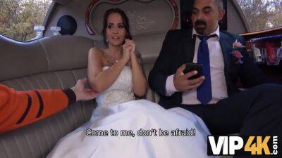 Bride Permits Husband To Watch Her Having Ass Scored In Limo on vidgratis.com