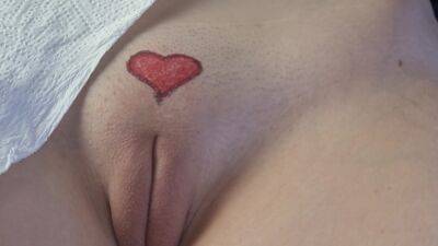 Small Heart Tattoo Drawing On Girl Pussy on vidgratis.com