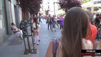 Naked slut public exposed and humiliated outdoor by domina on vidgratis.com