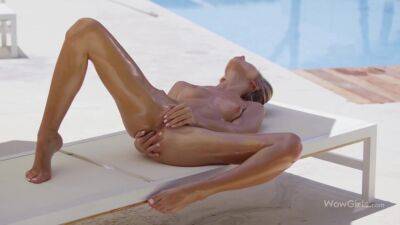 One Of The Top Models In The World Anjelica Oiling And Fingering Herself By The Pool - Russia on vidgratis.com