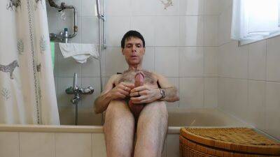 Claude from Olten Schweiz Switzerland is wanking his lovely cock in his bathroom. - Switzerland on vidgratis.com