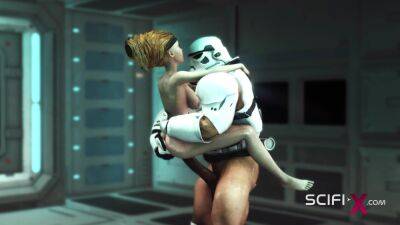 A sexy young hottie gets fucked by stormtrooper in the spaceships - Thailand on vidgratis.com