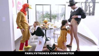 Kinky Family Thanksgiving Orgy on vidgratis.com