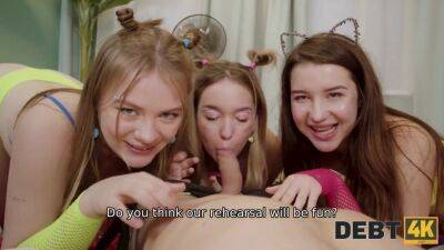 No Party Like a Fuck Party with Lesya Milk, Hazel Grace, Jolie Butt - POV threesome blowjob with young sexy babes on vidgratis.com